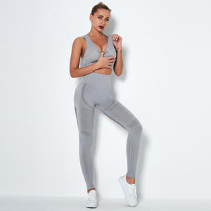 Nuevo Diseño, Conjunto Deportivo para Mujer, Ropa Deportiva y de Gimnasio, Conjunto de Fitness sin Costuras, Conjunto de Brasier Deportivo y Leggings - Product Image 3
