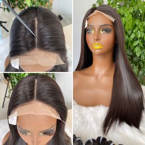 Ready to Ship Black Bone Straight Human <b>Hair</b> Wig HD Lace Closure Customized Length for Black Women 100% <b>Hair</b> Extensions - Product Image 6
