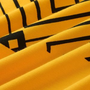 Conjunto de Camiseta y Pantalones Cortos Deportivos de Secado Rápido con Estampado 3D Amarillo para Hombre, Ropa Casual de Verano, Transpirable, de Algodón Tejido - Product Image 4