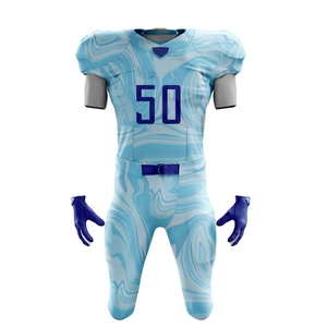 OEM Custom Style Sublimation American Football Uniforms Fully Customizable Custom Designs Breathable Quick Dry 100% Polyester - Product Image 3