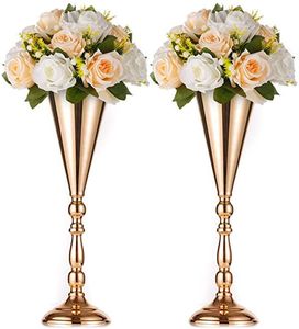 Jarrón alto de aluminio hecho a mano y personalizado para decoración del hogar y jardín, jarrón para eventos y decoración de bodas - Product Image 3
