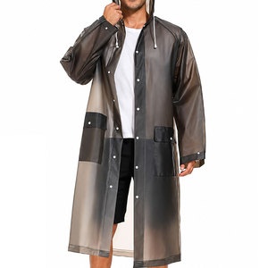 Manteau de pluie imperméable à capuche pour homme, coupe-vent, veste de pluie légère pour l'extérieur - Product Image 1