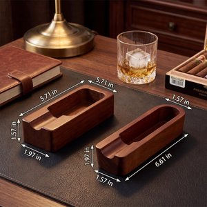 Elegante Cenicero de Madera con Superficie Pulida Lisa - Product Image 4