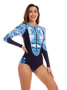 Solid Color <b>Conservative</b> Coverage Women's Swimming Wear Suit One Piece Swimwear with Custom Logo OEM ODM Private Label Full - Product Image 5