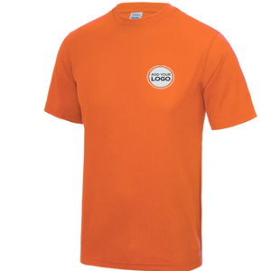Custom Logo Tagless Neck Label <b>100</b>% <b>Polyester</b> Eco-Friendly Breathable Quick Dry Athletic Apparel Men's Factory T-<b>Shirt</b> - Product Image 1