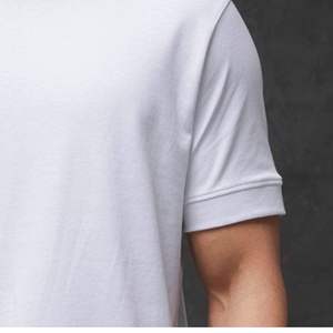 T-shirt pour homme en tissu tricoté 100% coton personnalisé, sans impression, de haute qualité, prix raisonnable, uni, décontracté, OEM ODM - Product Image 3