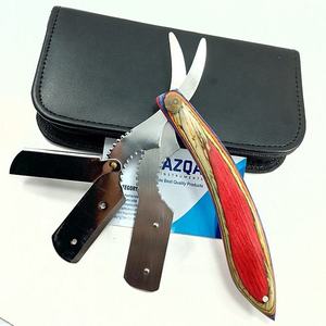 Premium Straight <b>Razor</b> with Wooden Handle Sharp Blade Professional Barber Shaving Tool <b>for</b> <b>Men</b> Traditional Wet Shaving - Product Image 3