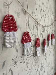 Guirlande murale en rotin naturel, décoration murale bohème faite à la main, ensemble de suspension murale pour chambre d'enfant, chambre à coucher, salon, décoration de la maison, cadeau - Product Image 2