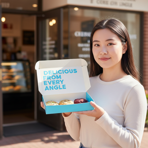Cajas de Papel Recubierto Laminado Brillante Biodegradables, Cajas de Papel Ecológicas para Regalos y Empaque de Cosméticos - Product Image 2