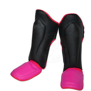 Protection de tibia et de pied de qualité supérieure pour la boxe, dernier design, en cuir. - Product Image 4