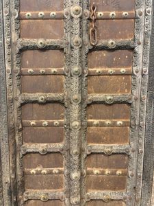 แผงประตูไม้เนื้อแข็งโบราณพร้อมกรอบแกะสลักด้วยมือ เป็นมิตรกับสิ่งแวดล้อม สำหรับห้องนอน ห้องนั่งเล่นกลางแจ้ง เฟอร์นิเจอร์บ้าน - Product Image 6