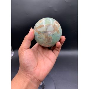 ลูกแก้วคริสโซเพรสธรรมชาติ หินสีเขียว คริสตัลบอล สำหรับตกแต่งและบำบัดรักษา - Product Image 5