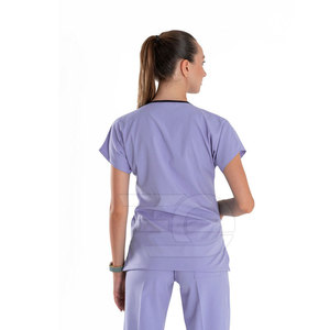 Versatile Men <b>Scrub</b> Suits Healthcare Uniform Set Breathable Fabric Clinic Hospital Nurse Wear Soft Durable Comfort Custom Logo - Product Image 6