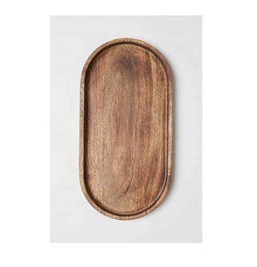 Juego de 3 bandejas de servir de madera de pino, ecológicas, duraderas, de calidad comercial, para uso en hoteles y restaurantes, Navidad - Product Image 6