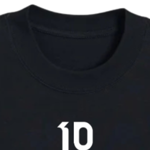 เสื้อยืดโอเวอร์ไซส์ทรงบ็อกซี่ สีดำ ผ้าฝ้ายพรีเมียม ทรงหลวม แขนสั้น สไตล์ลำลอง สตรีทแวร์ เสื้อเปล่า สำหรับงานสั่งทำ - Product Image 5