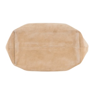 Bolso de Mano de Cuero Genuino con Acabado Brillante Personalizado, Bolso de Gamuza Beige, Marca Privada OEM/ODM, Venta al Por Mayor, Estilo Moderno para Fiestas - Product Image 4