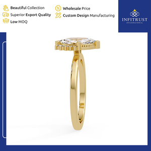 Anillos de Diamantes Solitarios de Plata de Ley 925 Hechos a Mano, Estilo Clásico de Compromiso, Alta Demanda, Más Vendidos, con Claridad VVS - Product Image 2