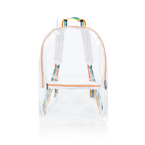Custom Transparent PVC <b>Stylish</b> Holographic Girls Zipper Internal Frame School Bag Outdoor <b>Waterproof</b> <b>Backpack</b> Lightweight - Product Image 3