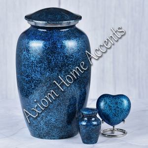 โกศเผาศพอลูมิเนียมที่ซับซ้อนและมีรายละเอียดที่ทำด้วยมือที่ซับซ้อนที่ระลึกโดยสัจพจน์ของบ้าน - Product Image 3