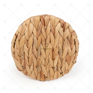 Water Hyacinth Wicker Cutlery <b>Storage</b> Organizer Caddy Tote Woven Basket Home <b>Kitchen</b> <b>Utensil</b> Holder with Handle - Product Image 5