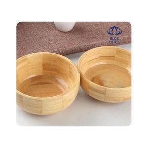 Tazón de Bambú MÁS VENDIDO, Acabado Higiénico, Construcción Duradera, Ideal para Servir Comidas y Exhibir Artículos, Mejora la Apariencia y la Eficiencia - Product Image 1