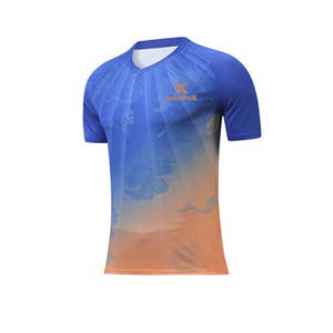 Camiseta de Fútbol Ligera de Malla de Alta Calidad con Mangas Cortas, Diseño Atlético Transpirable para Partidos al Aire Libre para Hombre - Product Image 1