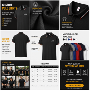 Golf for Shirt Men | Moisture Wicking Breathable Knitted 100% Cotton for Shirt | <b>Athletic</b> Casual Wear Pocket Custom Logo - Product Image 6