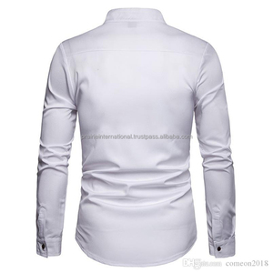 เสื้อเชิ้ตผู้ชายลำลองผ้าโพลีเอสเตอร์/คอตตอน พิมพ์ลายตามสั่ง ทรงโอเวอร์ไซส์ กันยับ ระบายอากาศ แห้งเร็ว แขนยาว ผ้าซาติน สำหรับฤดูร้อน - Product Image 4