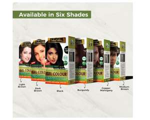INDUS VALLEY Tinte Capilar en Gel Natural Sin Daños para Mujeres, Sin Amoníaco ni PPD, Tinte Orgánico para el Cabello, Color Castaño Oscuro 3.00-220 ml - Product Image 5