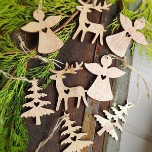 Metal Christmas Hanging Decor Customized Holiday Ornament For Christmas Tree Wedding Party Home Door Wall <b>Window</b> - Product Image 3