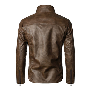 Premium <b>Real</b> Sheep Hide <b>Leather</b> <b>Jacket</b> Unisex Winter Fashionable Long Lasting Comfort Durable Classy Outerwear Soft Waterproof - Product Image 2