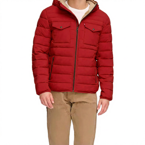 Men's <b>Thin</b> Stand Collar Bomber Jacket Solid Color Polyester Windproof Quick Dry Spring Coat with Zipper and Front Pockets - Product Image 4