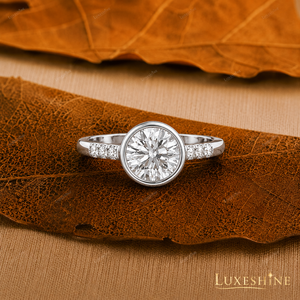 Anillo de Diamante Redondo Brillante de 1.65 Quilates de Alta Calidad, Creado en Laboratorio, Oro de 14 Quilates y 10 Quilates, Estilo Único, Ligero, Joyería para Mujer de Fábrica - Product Image 1