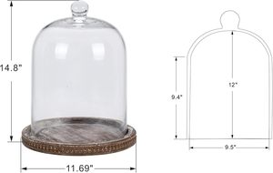 Serving <b>Tray</b> 7.5 Inch <b>Small</b> Cake Cupcake Stand with Acacia Wood Base for Party Wedding - Product Image 3