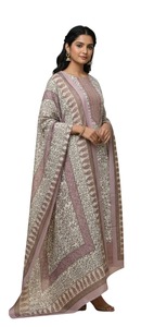 PL.INDUSTRIES 3-Piece Stitched Choli Lehenga Salwar Kameez Set Cotton <b>Moisture</b> Wicking Quick Dry Wrinkle Free Winter Ethnic Wear - Product Image 4
