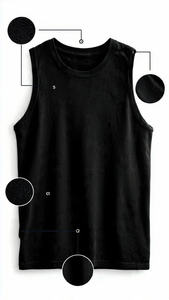 Hot Selling Men's Sleeveless <b>Shirts</b> Cotton Oversized Muscle Tee Gym Workout Streetwear Blank Casual Summer <b>Shirt</b> Collarless OEM - Product Image 4