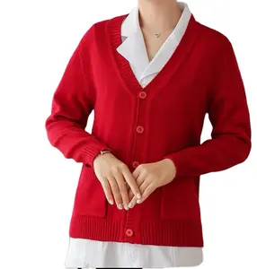 Oem 사용자 정의 로고 디자인 두꺼운 벨벳 화려한 다른 디자인 겨울 시즌 여성 간호사 스웨터