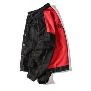 High Quality New Design <b>Jacket</b> Customize Logo Color <b>Men</b> Luxury Printed <b>Men</b> <b>Denim</b> <b>Jacket</b> - Product Image 3