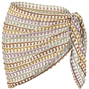 Coverups for Women Beach Vacation Fishnet See Thru Tie Side <b>Bathing</b> Suit Cover Up Mini Skirt - Product Image 2