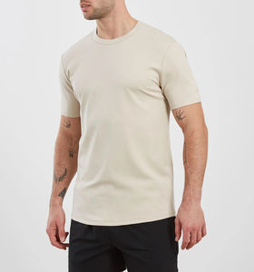 Camiseta Personalizada para Hombre, Transpirable, 100% Algodón, Manga Corta, Estilo Urbano, Corte Recto, Diseño Liso con Patrón Hip Hop - Product Image 1