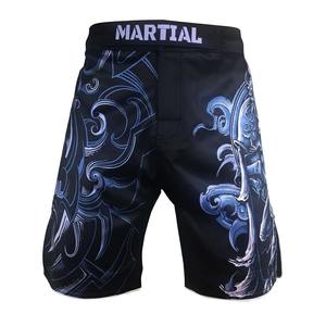 Pantalones Cortos Deportivos MMA con Aberturas Laterales y Cintura de Velcro, 100% Poliéster, Ropa de Entrenamiento de Artes Marciales Mixtas para Sparring y Combate - Product Image 1