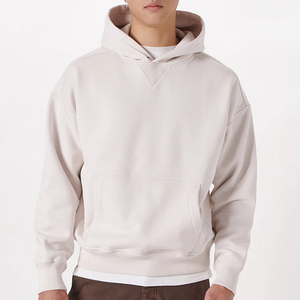 เสื้อฮู้ดแฟชั่นลำลองผู้ชายสุดเท่ พร้อมดีไซน์พิมพ์ลายพัฟปักโลโก้แบบกำหนดเอง เสื้อฮู้ดโอเวอร์ไซส์สไตล์สตรีทแฟชั่น - Product Image 4