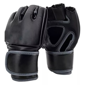 ถุงมือชกมวย MMA หนัง PU ครึ่งนิ้ว แบบสั่งทำโลโก้ใหม่ บริการ OEM สวมใส่สบาย ระบายอากาศได้ดี - Product Image 5