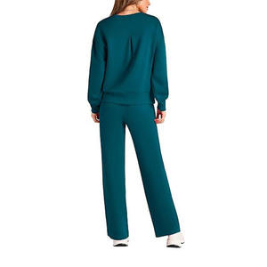 Ensemble de survêtement pour femmes de qualité supérieure, logo personnalisé, prix d'usine OEM ODM, ensemble deux pièces confortable, fournisseur - Product Image 6