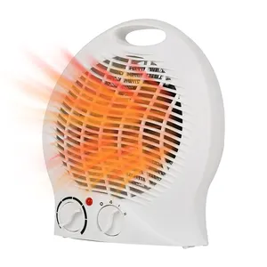 2 In 1 Small Portable High Power Low Noise Fast Heating Wire Household Desktop Space Air Hot Electric Fan Heater For Office Home