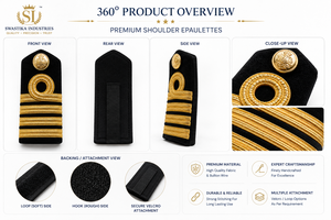 Al por mayor SUPER FORCE Epaulettes de tela de fieltro de poliéster personalizados, certificados ISO, para uniformes de pantalones de trabajo y tirantes de hombro - Product Image 4