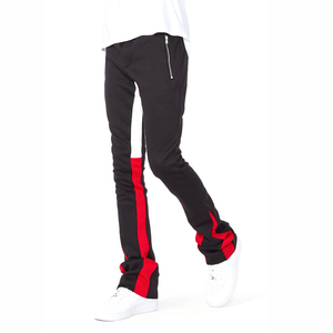 Pantalon de survêtement évasé personnalisé pour homme 2024 avec impression en relief, pantalon pour homme de haute qualité avec lettres, pantalon de survêtement délavé avec cordon de serrage et poches - Product Image 1