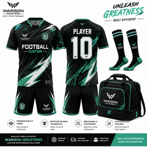 Conjunto de Uniforme de Fútbol Personalizado en Morado y Negro, Sublimado, con Pantalones Cortos, Calcetines y Bolsa Deportiva - Product Image 4