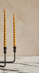 Candelabro de Metal Negro Industrial de 3 Brazos, Portavelas Cónico Minimalista de Hierro para Mesa de Comedor, Centro de Mesa para Bodas - Product Image 5