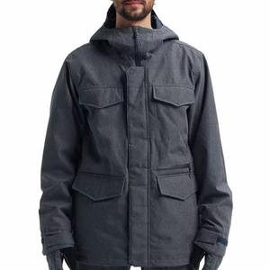 Blouson bomber imperméable pour homme, coupe classique, en polyester, avec blocs de couleur, fermeture éclair, idéal pour l'hiver et les occasions décontractées - Product Image 3